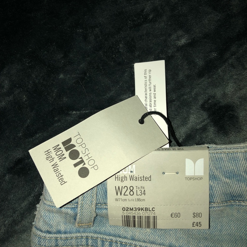Topshop high waisted boyfriend jeans mom jeans